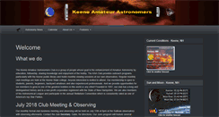 Desktop Screenshot of keeneastronomy.org